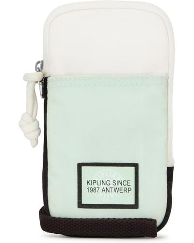 Kipling Phone Bag Clark Airy Green Bl Small - White