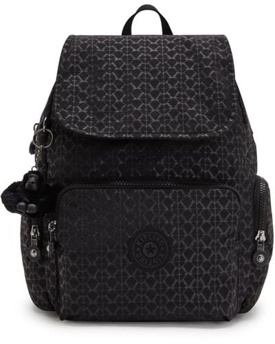 Kipling Backpack City Zip S Signature Emb Small - Black