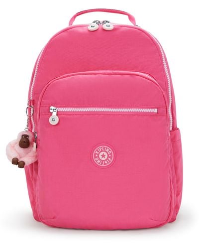 Kipling Backpack Seoul Lap Happy C Large - Pink