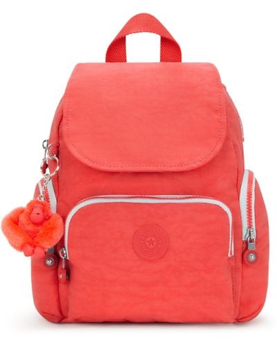 Kipling Backpack City Zip Mini Almost Coral Small - Red