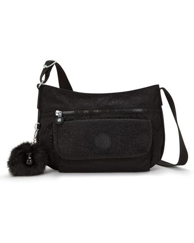 Kipling Crossbody Bag Syro U Shimmerin Spot Medium - Black