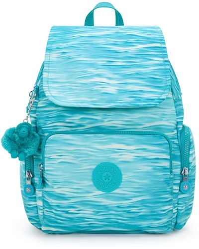 Kipling Backpack City Zip S Aqua Pool Small - Blue