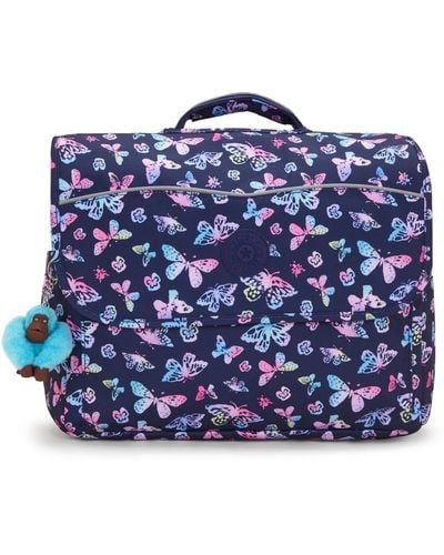 Kipling Backpack Codie M Butterfly Fun Medium - Blue