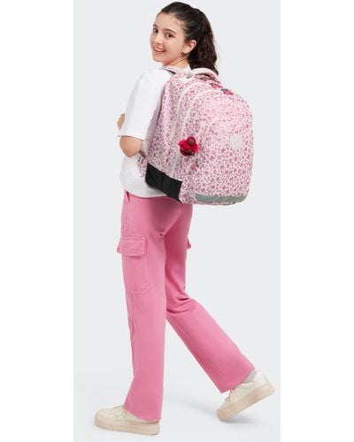 Kipling Backpack Class Room Magic Floral Pink Large