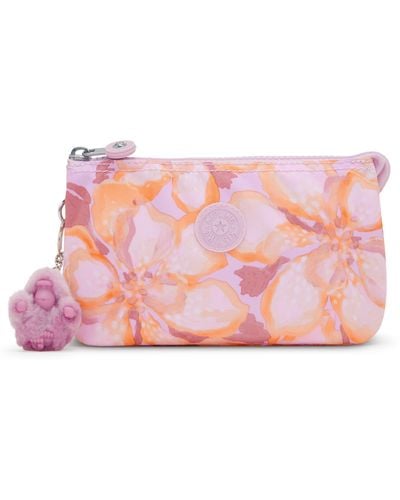 Kipling Pouch Creativity L Floral Powder Large - Pink