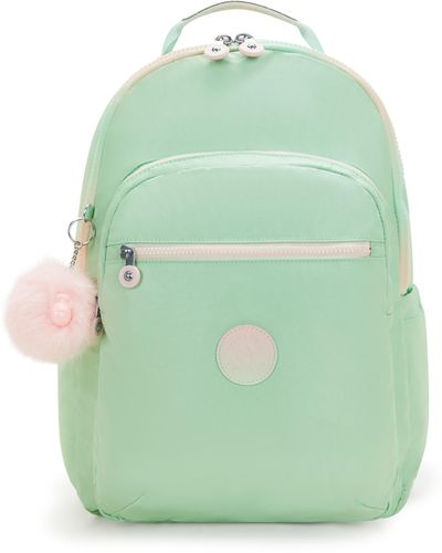 Kipling Backpack Seoul Lap Soft Met Large - Green