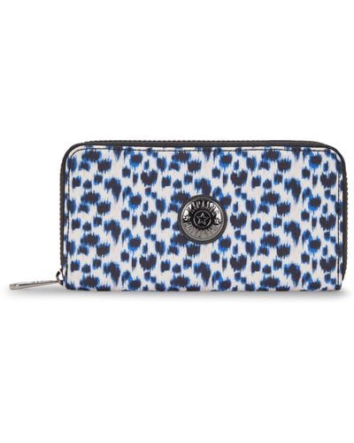 Kipling Wallet & Purses New Imali Curious Leopard Large - Blue