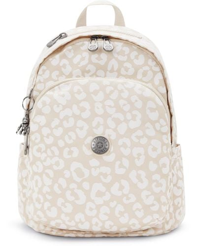 Kipling Backpack Delia White Cheetah J Medium - Natural