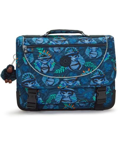 Kipling Backpack Preppy Blue Monkey Fun Medium