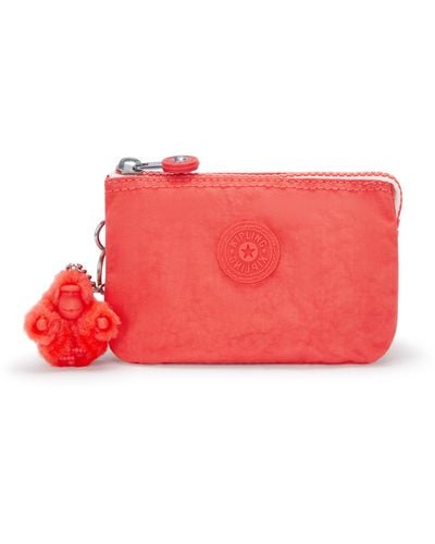 Kipling Pouch Creativity S Almost Coral Small - Red