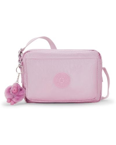 Kipling Crossbody Bag Abanu M Metallic Lilac Medium - Pink