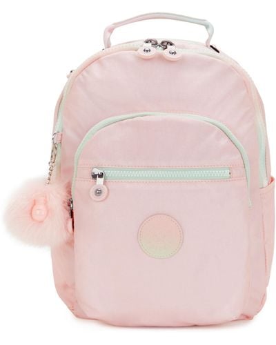 Kipling Backpack Seoul S Blush Metallic Small - Pink
