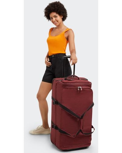 Kipling Wheeled luggage Teagan L Flaring Rust Large - Red