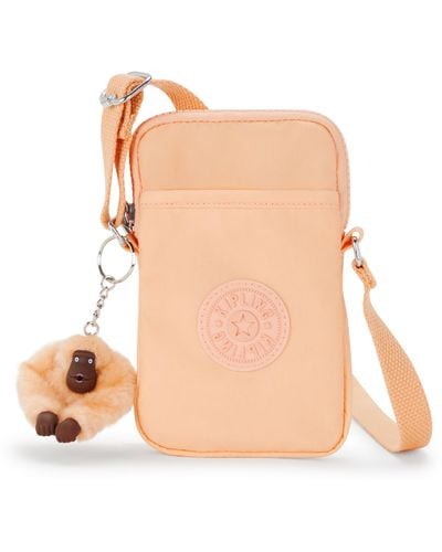 Kipling Phone Bag Tally Mellow Peach Orange Small - Pink