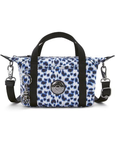 Kipling Crossbody Bag Art Compact Curious Leopard Small - Blue