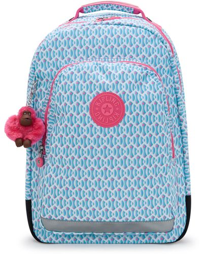 Kipling Backpack Class Room Dreamy Geo C Large - Blue