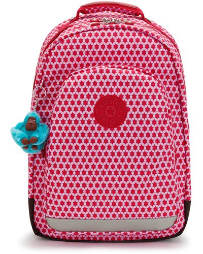Kipling Backpack Class Room Starry Dot Prt Print Large - Pink