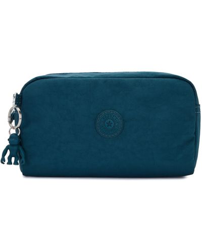 Kipling Pouch Gleam Cosmic Emerald Blue Medium