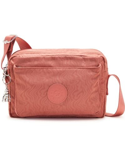 Kipling Crossbody Bag Abanu M Vintage Pink Em Orange Medium