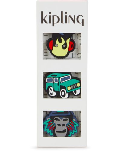 Kipling Small Accessories Bts Pullers Mix Jungle Fun Mix Small - White