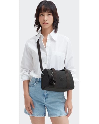 Kipling Shoulder Bag Bina M Noir Medium - White