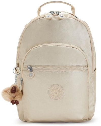 Kipling Backpack Seoul S Starry Met Small - Natural