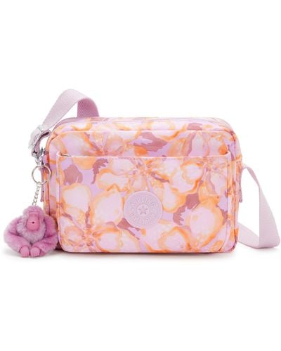 Kipling Crossbody Bag Abanu M Floral Powder Medium - Pink