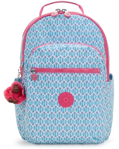 Kipling Backpack Seoul University Dreamy Geo C Large - Blue
