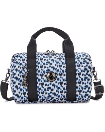 Kipling Shoulder Bag Bina M Curious Leopard Medium - Blue
