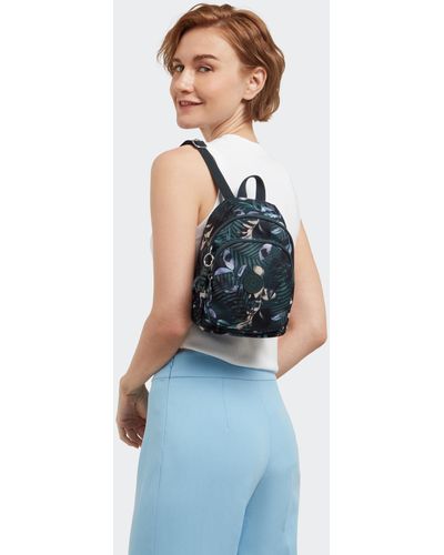 Kipling Backpack New Delia Compact Moonlit Forest Small - Blue
