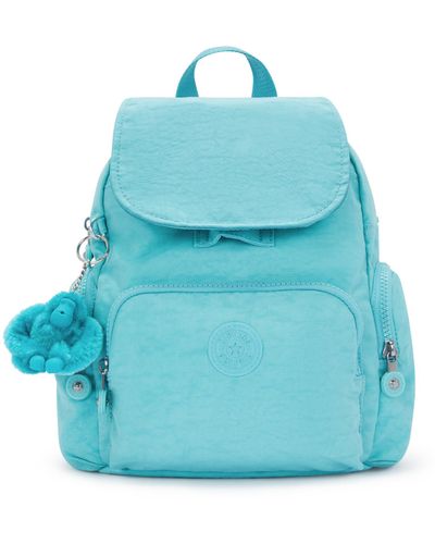 Kipling Backpack City Zip Mini Deepest Aqua Small - Blue