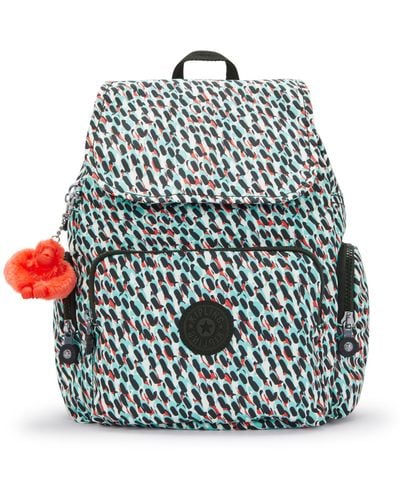 Kipling Backpack City Zip S Abstract Small - Blue