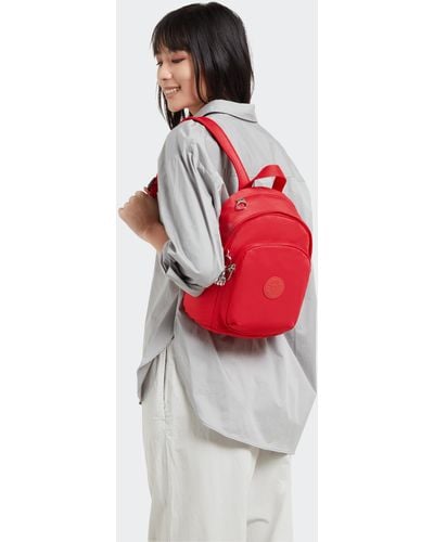 Kipling Backpack Delia Mini Party P Small - Red