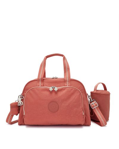 Kipling Baby Bag Camama Vintage Pink Orange Large - Red