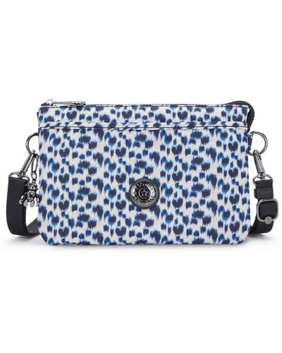 Kipling Crossbody Bag Riri Curious Leopard Small - Blue