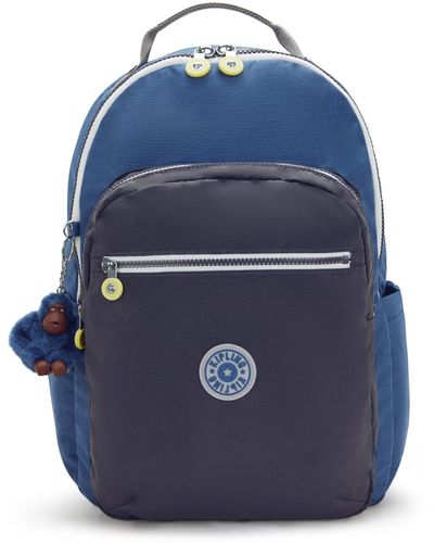 Kipling Backpack Seoul Lap Fantasy Blue Bl Large