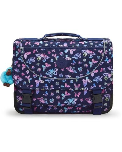 Kipling Backpack Preppy Butterfly Fun Medium - Blue
