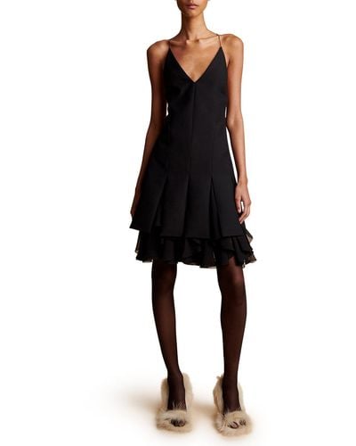 Khaite The Teagan Mini Dress - Black