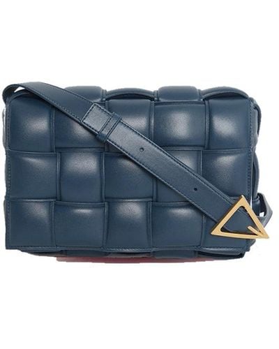 Bottega Veneta Padded Cassette Crossbody Bag - Blue