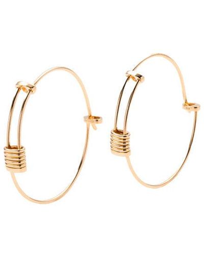 Hirotaka Contortionist Hoop Earrings - Metallic