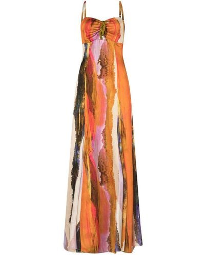 Silvia Tcherassi Artis Maxi Dress - Orange