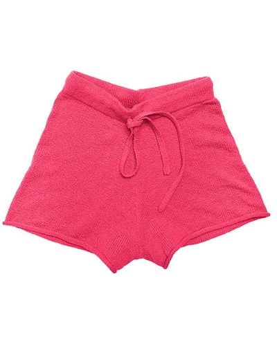 The Elder Statesman Cotton Lounge Shorts - Pink