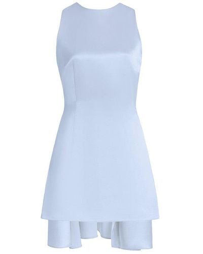 Alejandra Alonso Rojas Silk Mini Dress - Blue