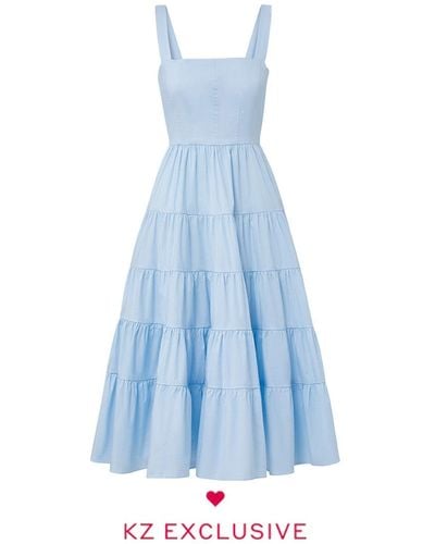 Kirna Zabete The Josephine Dress - Blue