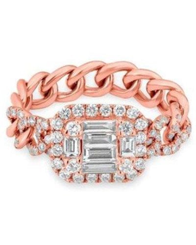 Anne Sisteron Rose Gold Baguette Diamond Nikolina Ring - Multicolor