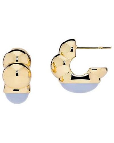 Sauer Cipó Cabochon Earrings - Metallic