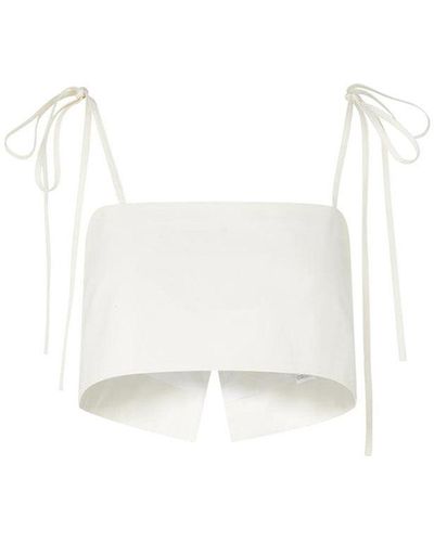 Rosie Assoulin Easy Bandeau Top - White