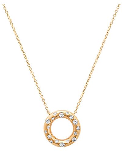 Sig Ward Scattered Diamond Donut Necklace - Metallic