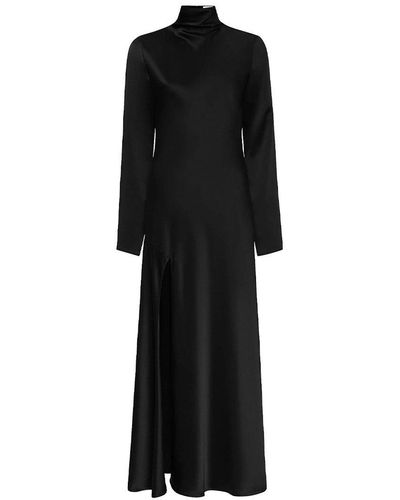 LAPOINTE Long-sleeve Midi Dress - Black