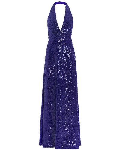 Markarian Eartha Halter Gown - Purple